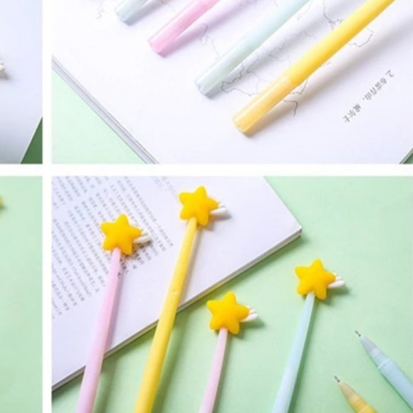 Shooting Star Black Gel Pen - 3pcs - Picture 6 of 7